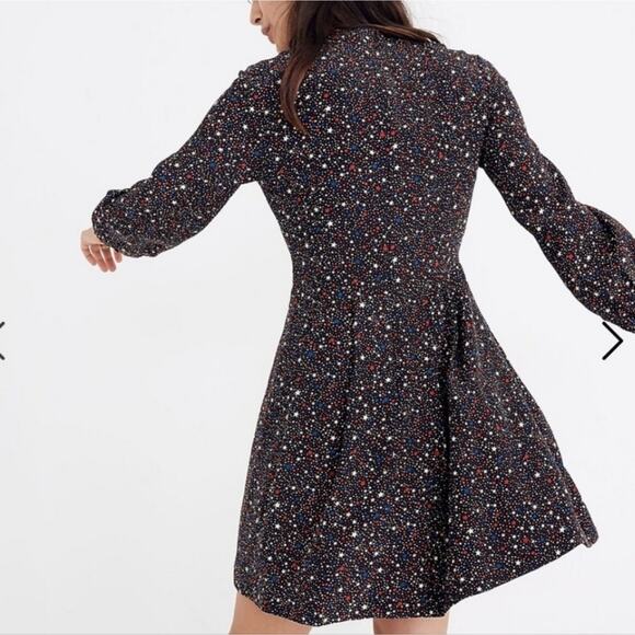 Madewell Stars 100% Silk Dress Size 4 - Picture 8 of 13